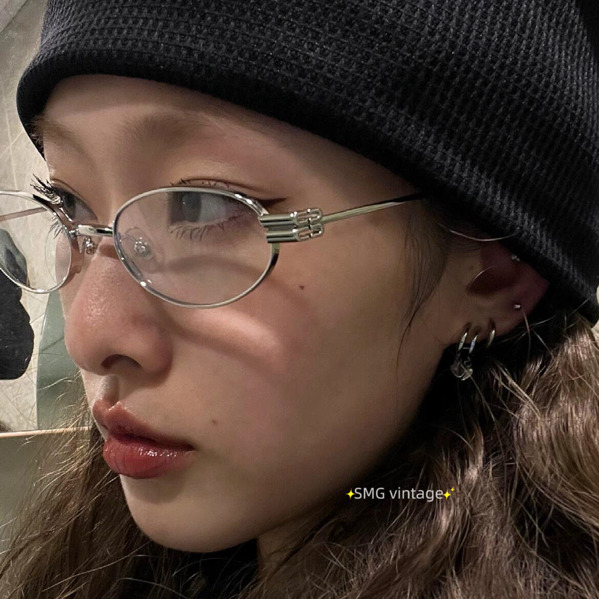 新款椭圆金属镜框复古小框眼镜高智感轻盈素颜可配度数近视防蓝光