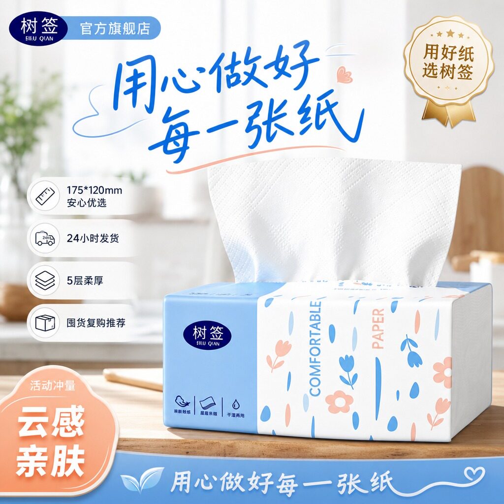 【2包实惠装】品质家用加量卫生宿舍vip擦手家庭装一次性抹布