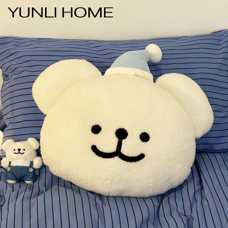 线条小狗沙发抱枕玩偶床头靠垫软