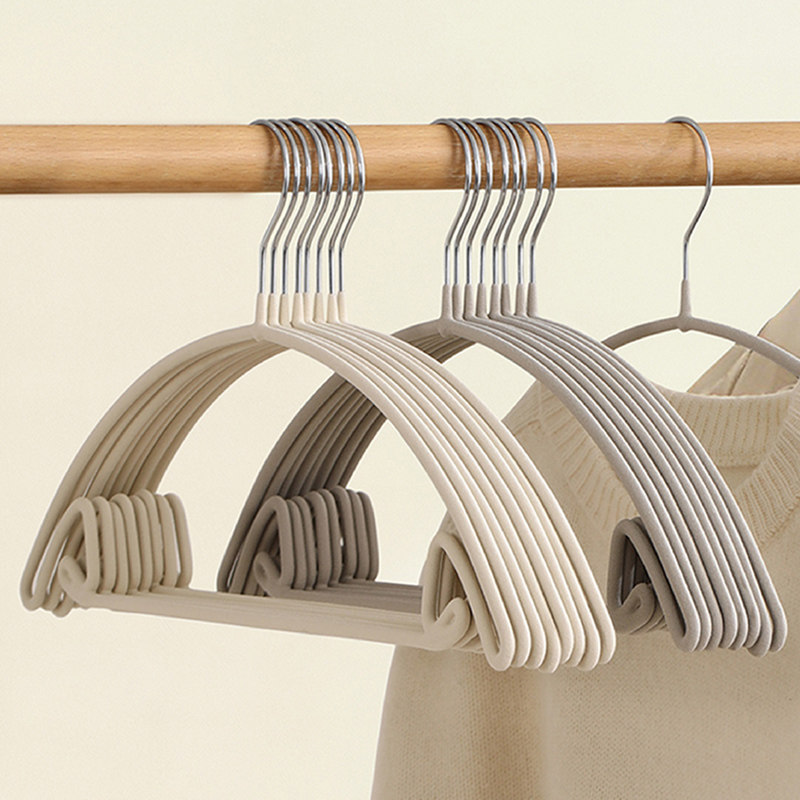 植绒防肩角无痕毛衣衣架挂衣服撑