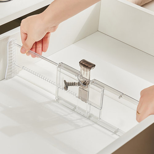 抽屉收纳分隔板隔断塑料分格神器