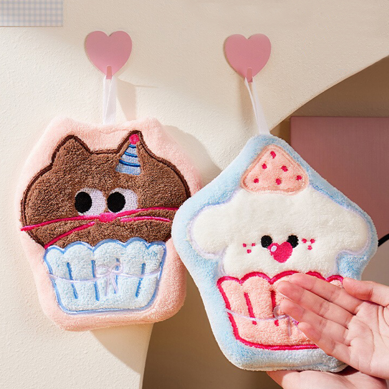 擦手巾挂式可爱吸水加厚抹布手帕