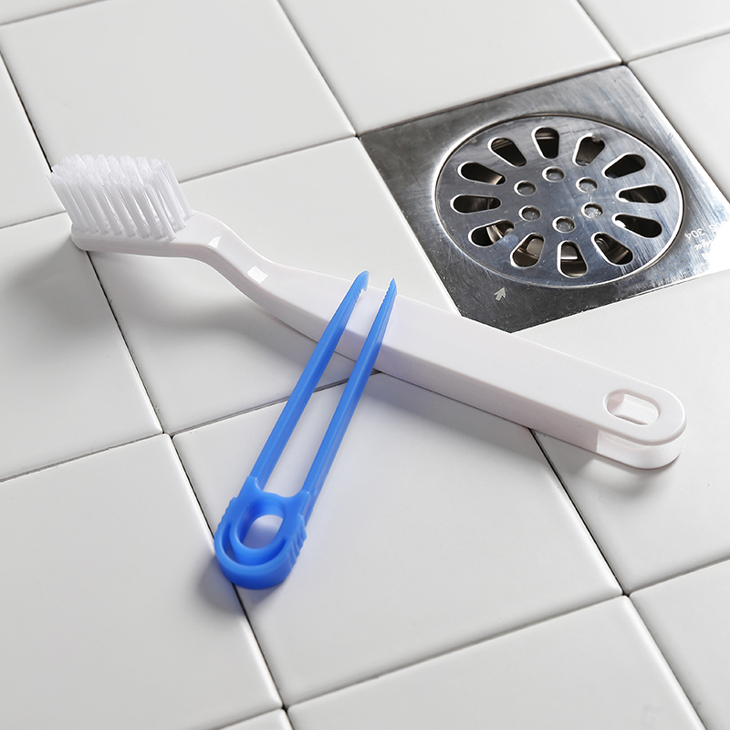 地漏刷浴室清洁刷地缝刷卫生间的刷子二合一下水口洗瓷砖缝隙工具