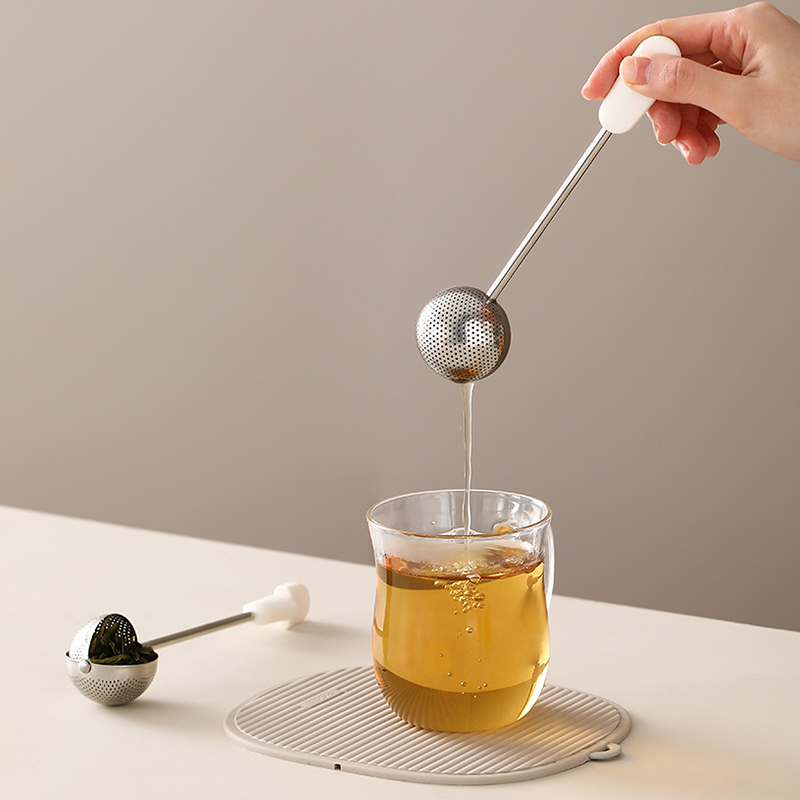 不锈钢泡茶器茶叶过滤网球勺茶滤
