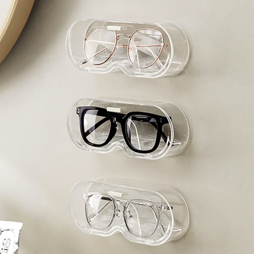 眼镜收纳盒免打孔壁挂墨镜置物架