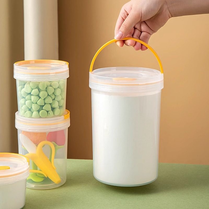 奶粉盒便携式外出婴儿辅食分装米粉储存密封防潮食品级塑料储物罐