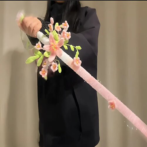 春日桃花剑扭扭棒DIY材料包