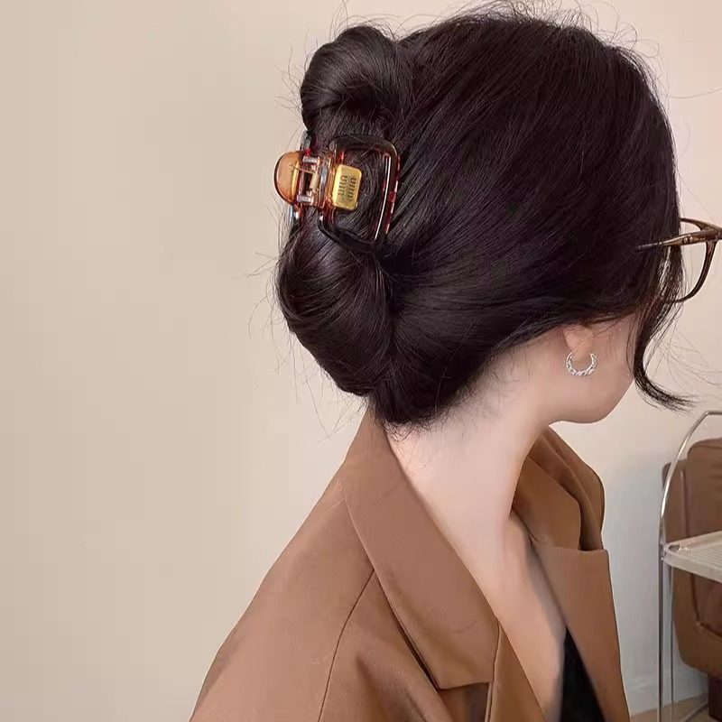 初秋~高级感方形抓夹女2025新款盘发鲨鱼夹后脑勺半扎发头饰发夹,饰品/流行首饰/时尚饰品新,民族风发饰,淘宝优惠券,粉丝福利购,淘宝优惠卷