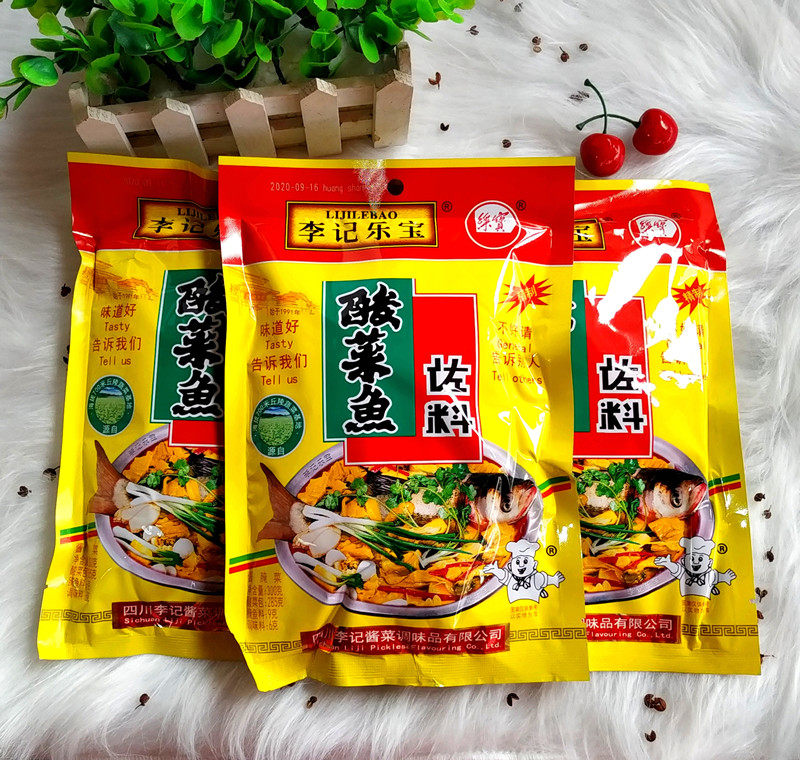 李记乐宝酸菜鱼佐料300g酸菜包腌鱼包腌鱼料调味料火锅