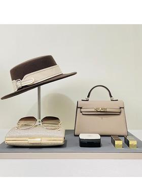 【衣帽间大托盘组合】样板房衣帽间卧室台面包包气垫道具软装搭配