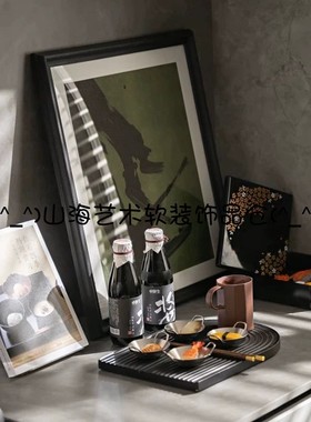 侘寂中日式样板间厨房台面料理餐具寿司盒轻奢高级家居陈设装饰摆