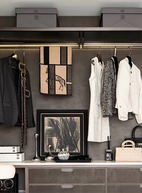 现代衣帽间装饰品摆件衣柜主卧饰品样板间男士西服软装陈列装饰品