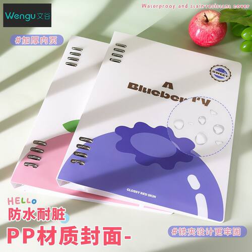 Wengu文谷果然多铁夹活页本