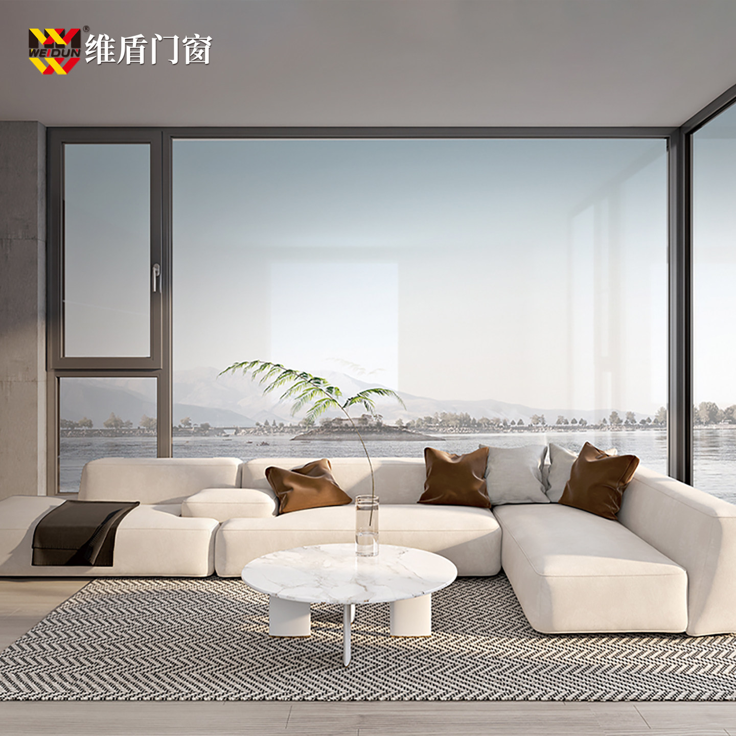 维盾断桥铝门窗封阳台铝合金隔热隔音窗户落地窗安装定制