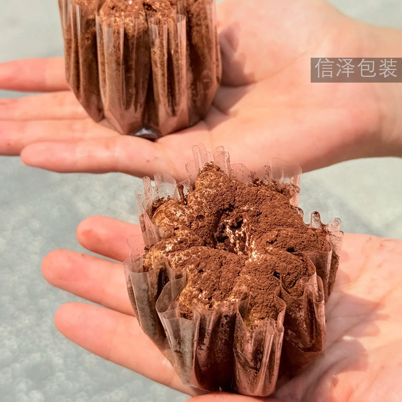 蛋糕托烘焙专用无粉蛋糕包装盒pet透明塑料托模具香草布蕾耐烤托