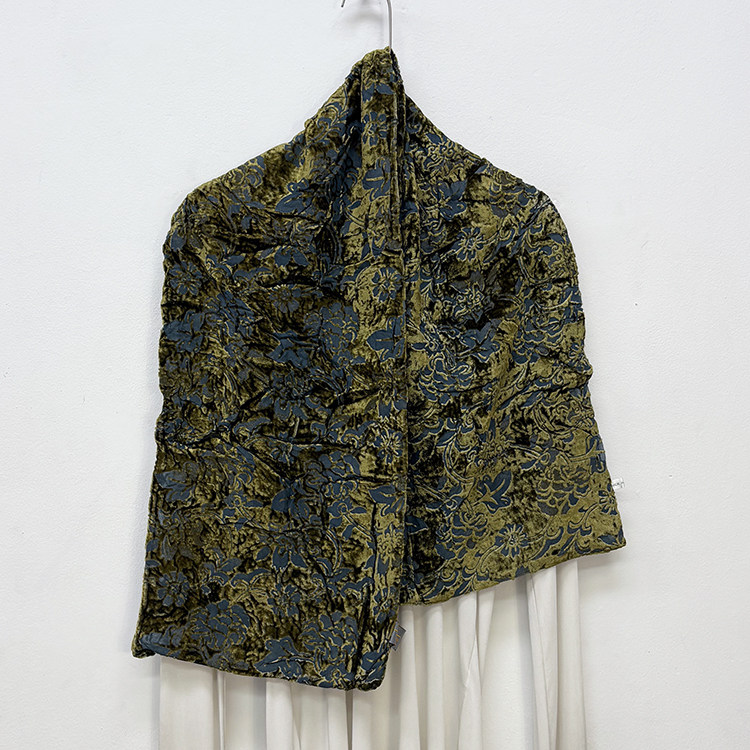 多色入 2件包邮 真丝丝绒窄长条丝巾围巾 双层桑蚕丝小领巾女A-12