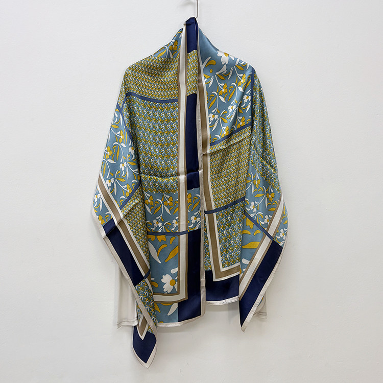 多色入 2件包邮 外贸瑕疵真丝围巾 桑蚕丝丝巾披肩女秋冬57