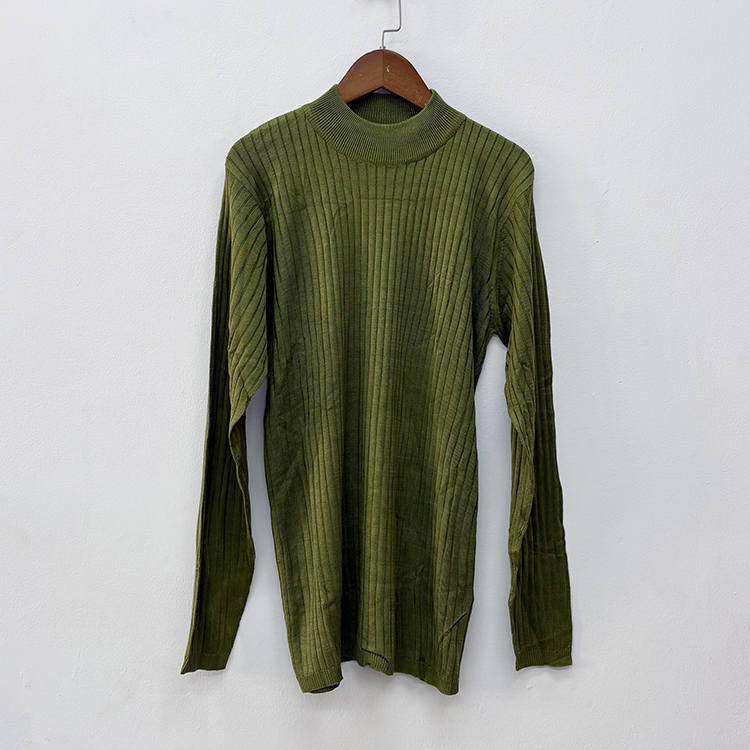 外贸针织真丝绢丝修身打底衫