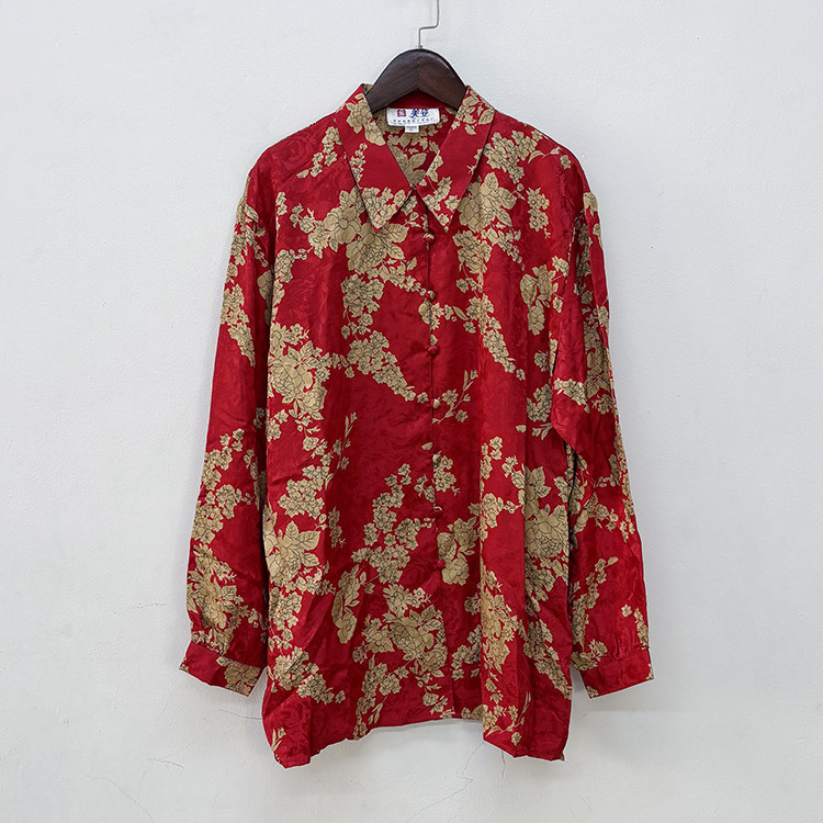 真丝提花缎印花九分袖衬衫外套 桑蚕丝衬衣开衫女,女装/女士精品,衬衫,淘宝优惠券,粉丝福利购,淘宝优惠卷