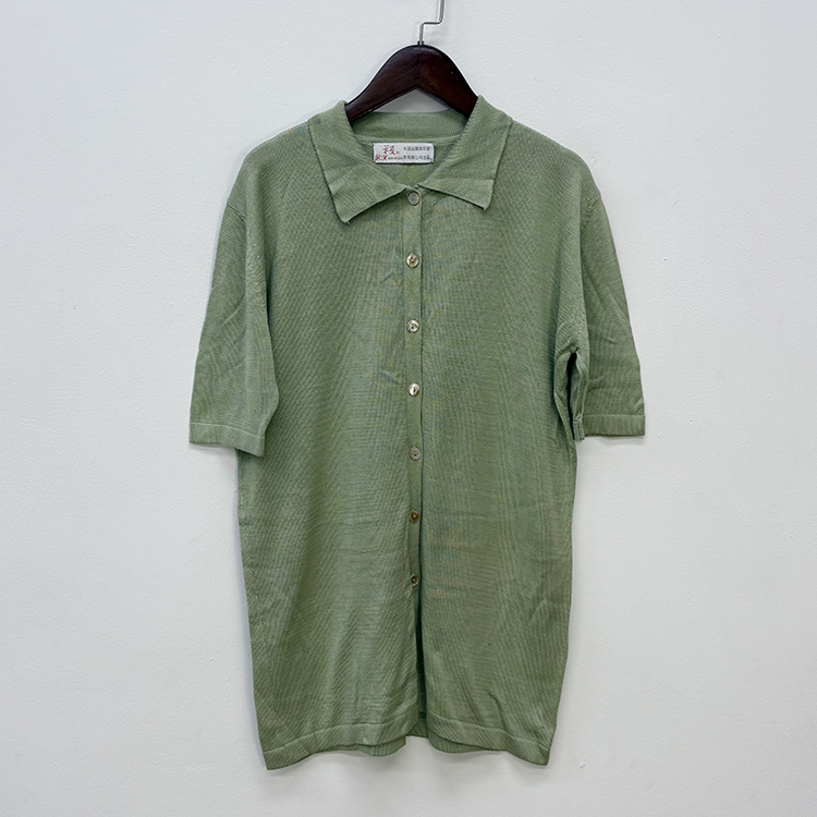 明显重瑕疵处理桑蚕丝休闲上衣