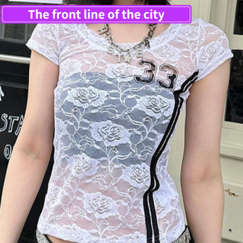 PrintedV-neckstraplessoff-shou