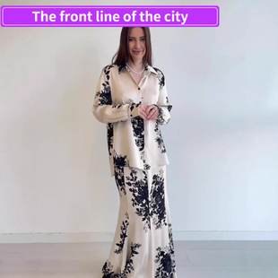 for Sexy Women现货印花纽扣宽松半身 Dress Fashion Split Strap