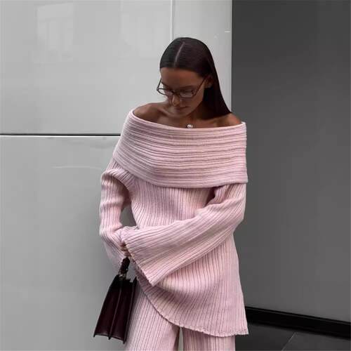 Sexy fashionable sleeveless camisole dress性感一字领针织宽松