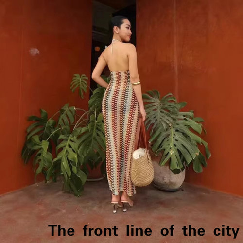 Sexyslimfitvacationchiffonlong