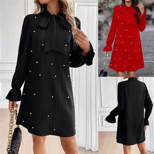 vacation casual lace Sexy shirt camisole dress春 printed