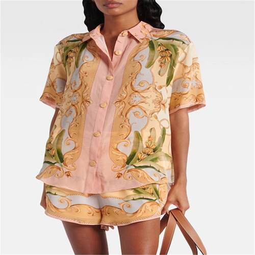 Sexy V-neck strap printed slim fit dress for womenGY26103定