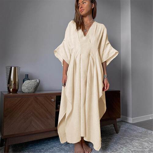 Sexy Perspective Long Sleeve Shirt Lace Long Dress欧美独立站