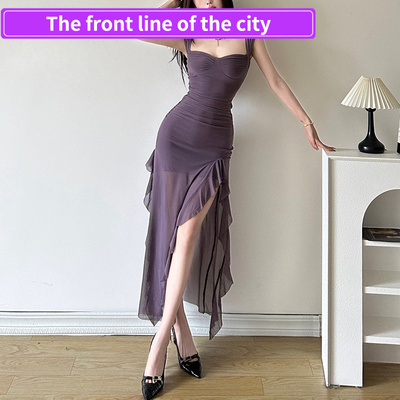 Sexyslimlaceneckdressforwomen