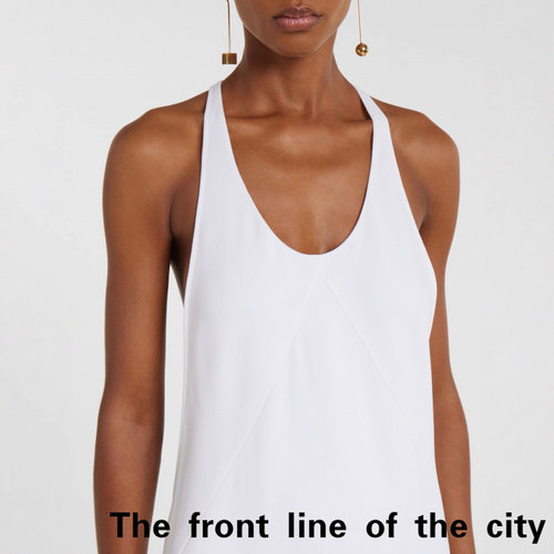 Slingslitsexysatinlongdress白