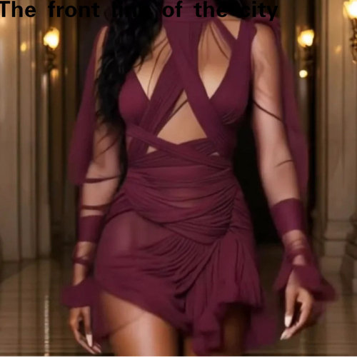 Laceslimfitsexyhiphuggingdress