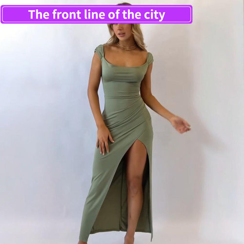 SexySplitStrapFashionDressforW