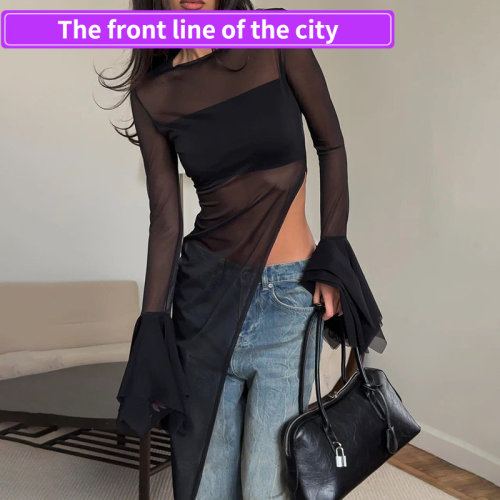 PrintedV-neckstraplessoff-shou