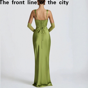 sexy hip hugging Lace 无袖 fit dress欧美亚马逊新款 吊带纯 slim