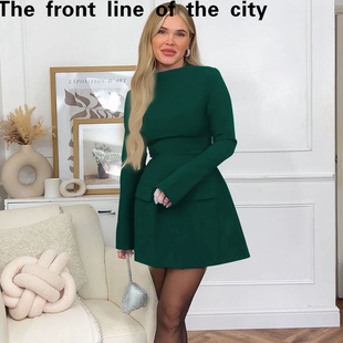 sexy hip hugging Lace 时尚 fit dress秋冬新款 街拍收腰显瘦 slim