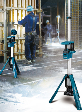 牧田18V充电式LED灯DML814户外抢险照明立式升降大面积照明灯正品