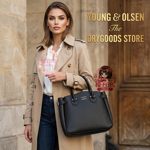 YOUNG&OLSEN大容量烫金手提袋