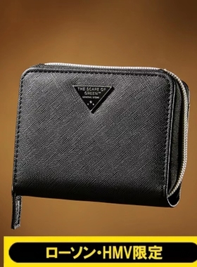 樱子日本购THE SCAPE OF GREEN黑色皮质短款小巧零钱包卡片包卡包