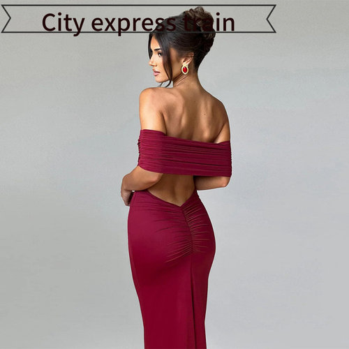 SexyV-neckstrapslimsatindress