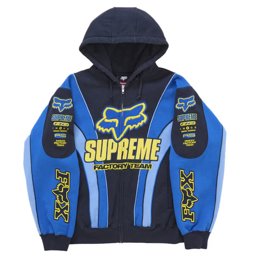 thumbnail for Printed Loose Gray Hooded Sweatshirt Top is directly for autumn and winter racing suits