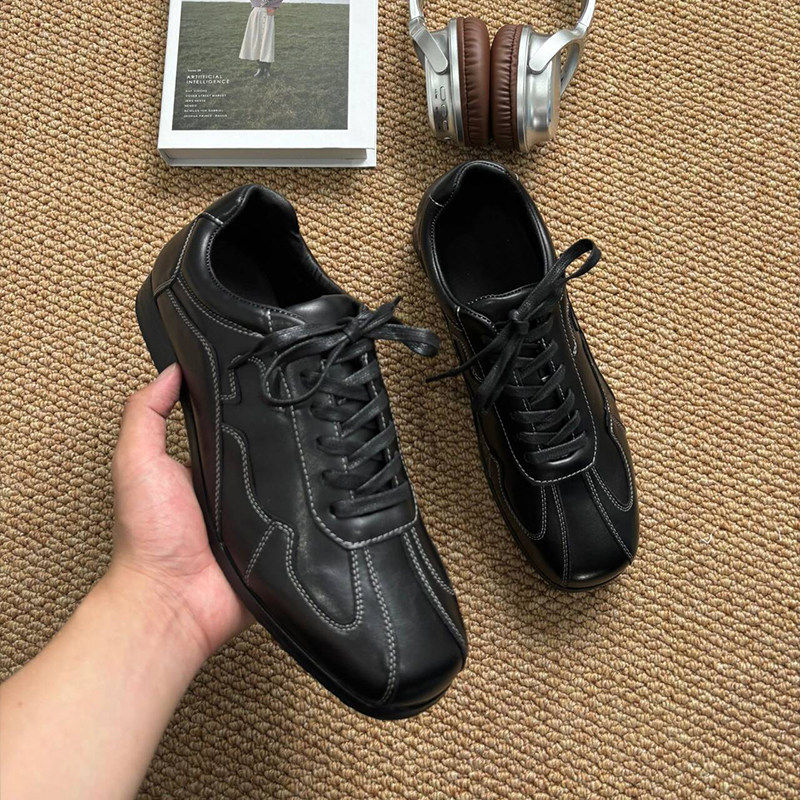 【商场同款】德训鞋黑色板鞋男款通勤德比鞋高级感休闲皮鞋夏季20,流行男鞋,时尚休闲鞋,淘宝优惠券,粉丝福利购,淘宝优惠卷