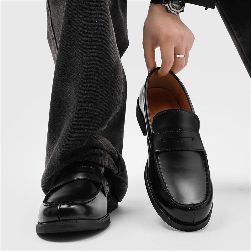 【商场同款】【高品质】一脚蹬乐福鞋德比鞋男款懒人豆豆鞋商务正,流行男鞋,休闲皮鞋,淘宝优惠券,粉丝福利购,淘宝优惠卷