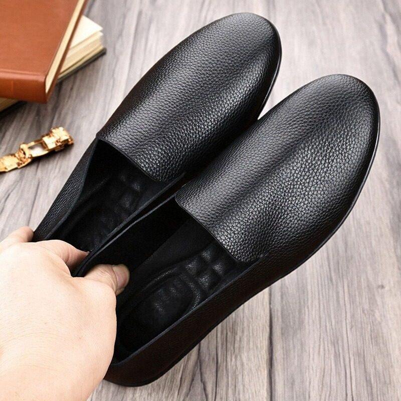 【商场同款】手工真皮男鞋超软透气轻便头层牛皮一脚蹬豆豆鞋圆头,流行男鞋,乐福鞋（豆豆鞋）,淘宝优惠券,粉丝福利购,淘宝优惠卷