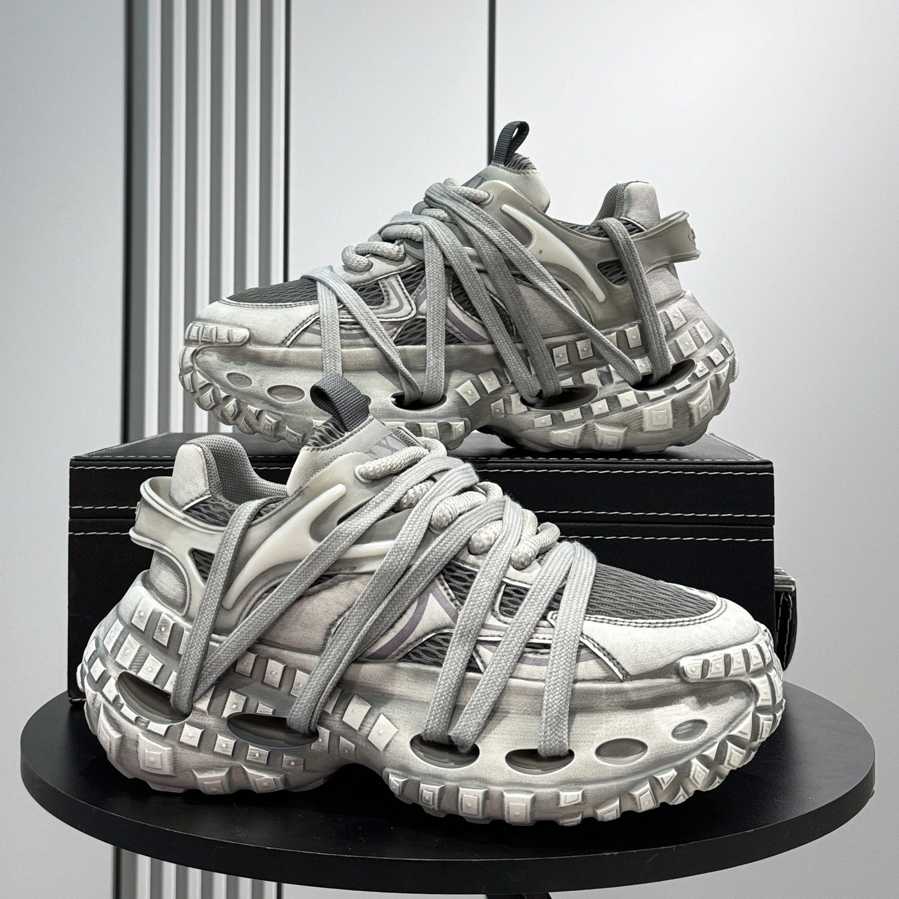 【商场同款】巴黎老爹鞋男2026夏季透气超火复古网面运动鞋厚底内,流行男鞋,老爹鞋,淘宝优惠券,粉丝福利购,淘宝优惠卷