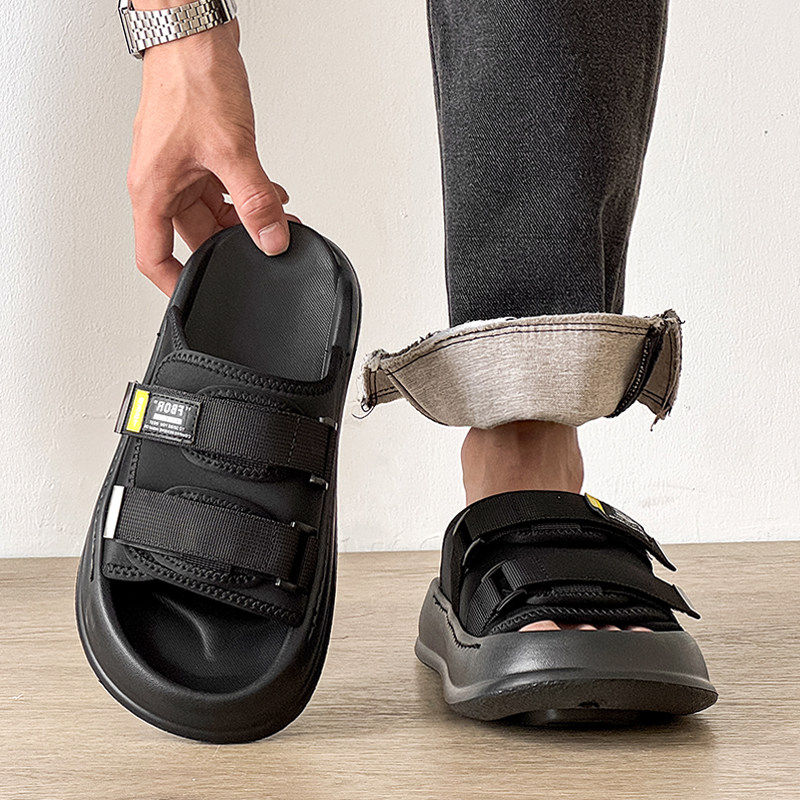 【商场同款】男士拖鞋夏季外穿高级感耐磨厚底沙滩休闲凉拖外出时