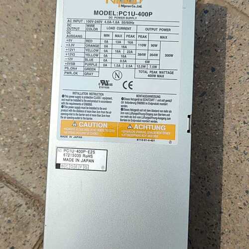 议价pron PC1U-400P-E2S 工控机电源可维修