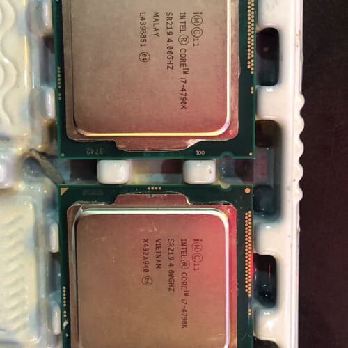 议价I7 4790K 两个，九成新，，不砍价，要的可维修